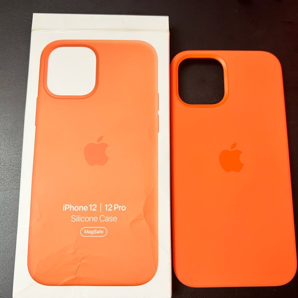 iPhone 12 Pro silicone case Kumquat